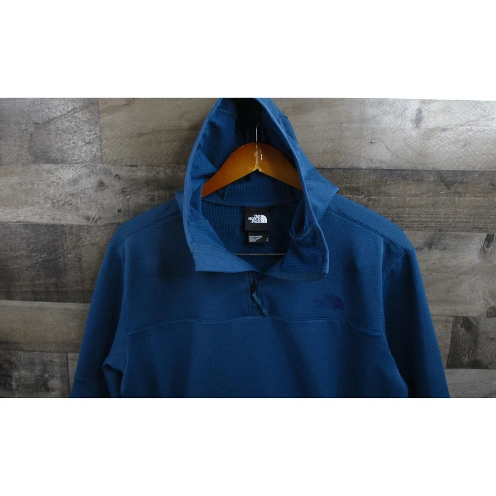 North Face Pullover Hoodie Mens Small Monterey Blue Wyrte PO UPF 40+ Outdoor